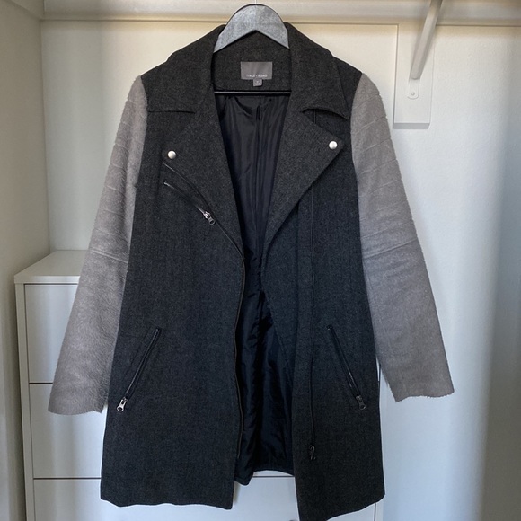 Tinley Road grey zipper coat - Picture 3 of 4